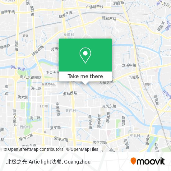 北极之光 Artic light法餐 map