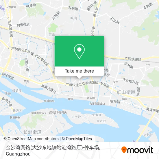 金沙湾宾馆(大沙东地铁站港湾路店)-停车场 map