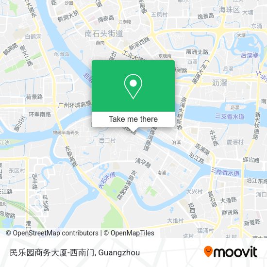 民乐园商务大厦-西南门 map