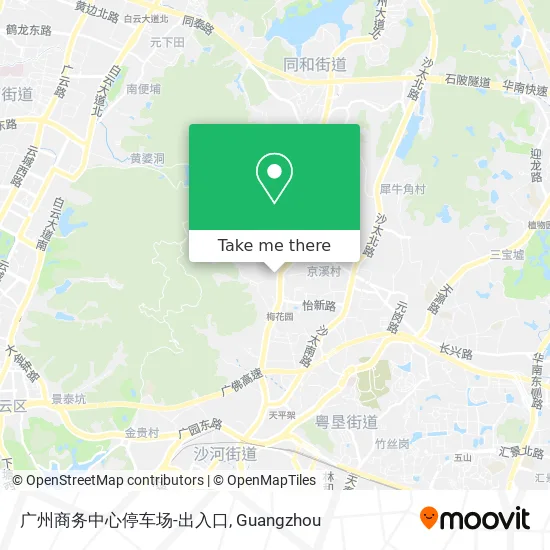 广州商务中心停车场-出入口 map