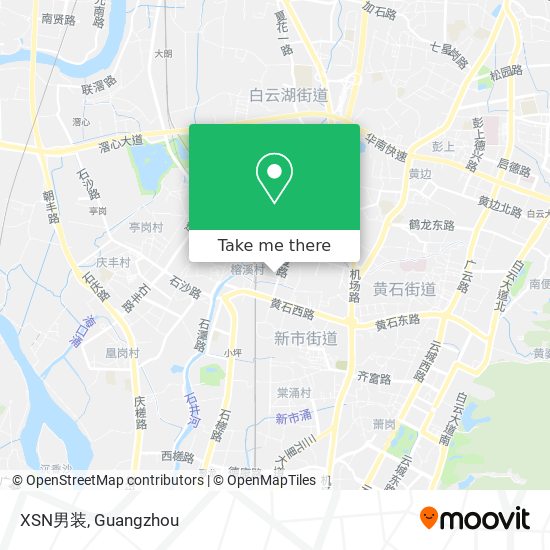 XSN男装 map