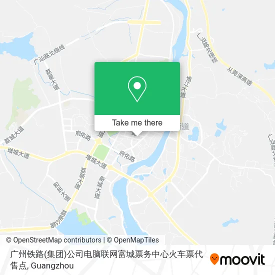 广州铁路(集团)公司电脑联网富城票务中心火车票代售点 map