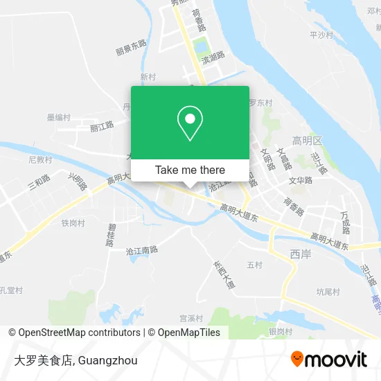大罗美食店 map