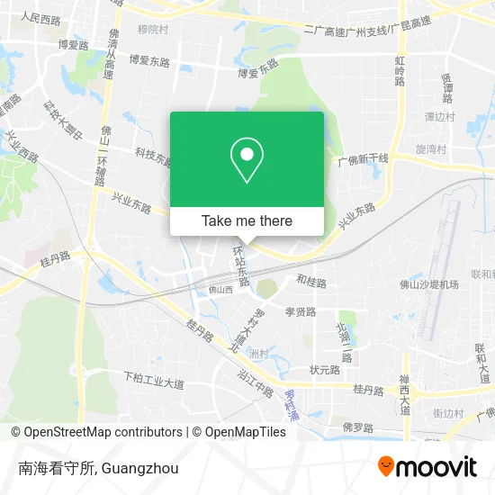 南海看守所 map