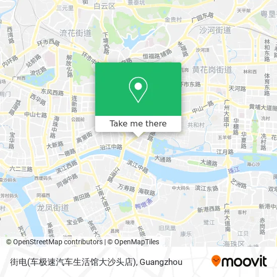 街电(车极速汽车生活馆大沙头店) map