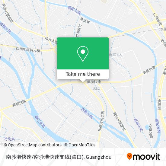 南沙港快速/南沙港快速支线(路口) map