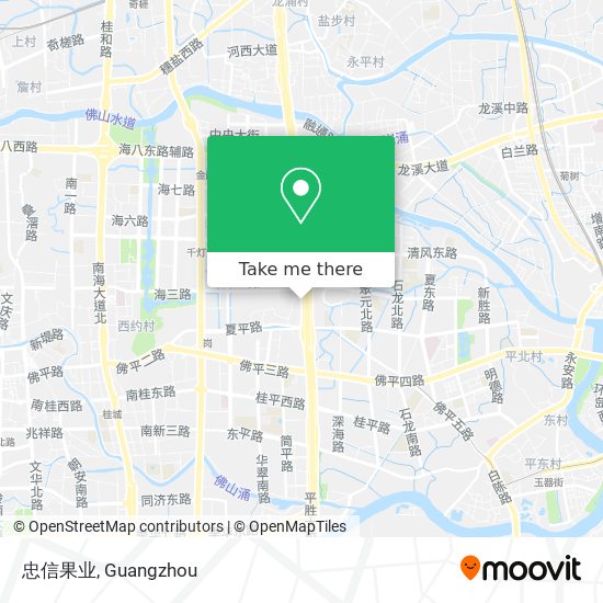 忠信果业 map