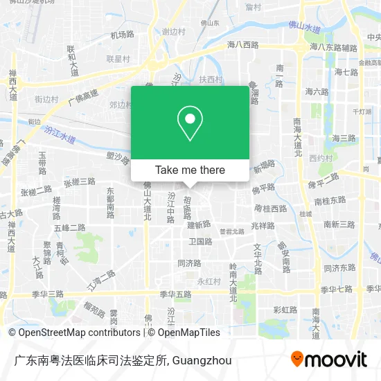 广东南粤法医临床司法鉴定所 map