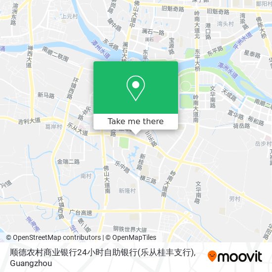 顺德农村商业银行24小时自助银行(乐从桂丰支行) map