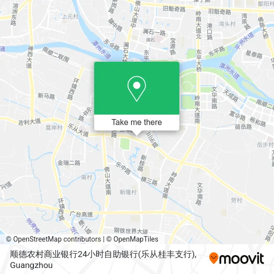 顺德农村商业银行24小时自助银行(乐从桂丰支行) map
