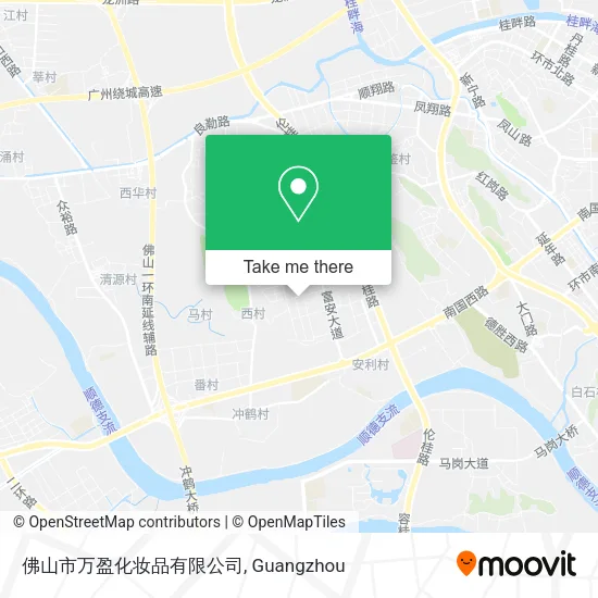 佛山市万盈化妆品有限公司 map