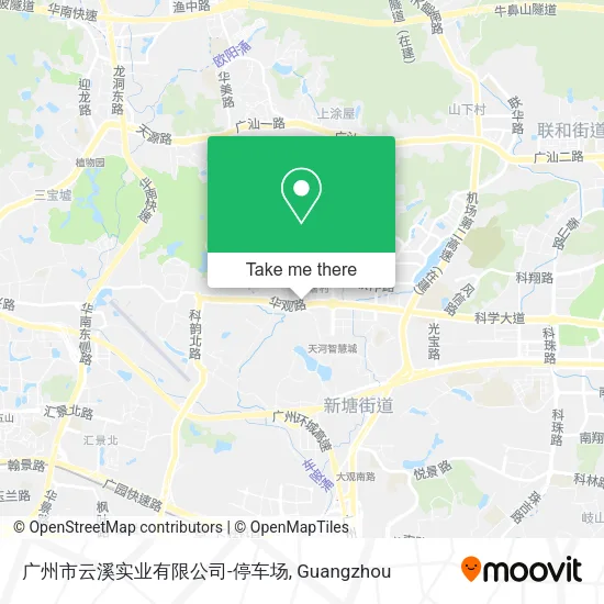 广州市云溪实业有限公司-停车场 map