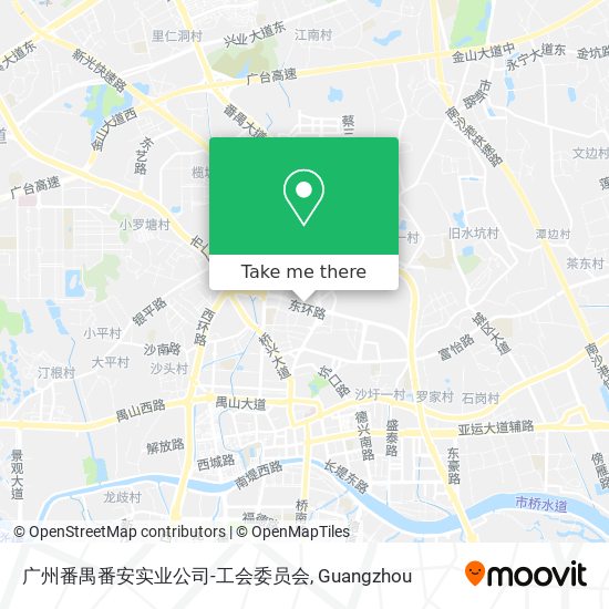 广州番禺番安实业公司-工会委员会 map