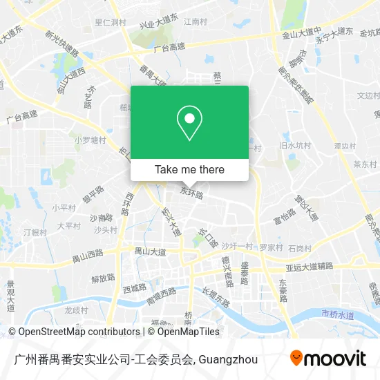 广州番禺番安实业公司-工会委员会 map