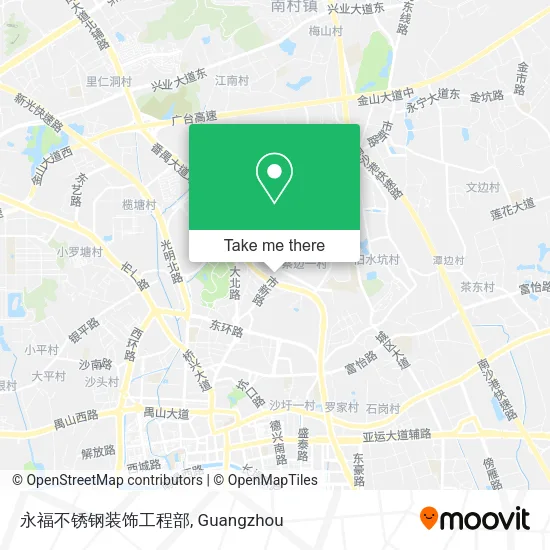 永福不锈钢装饰工程部 map