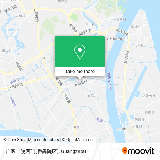 广医二院西门(番禺院区) map