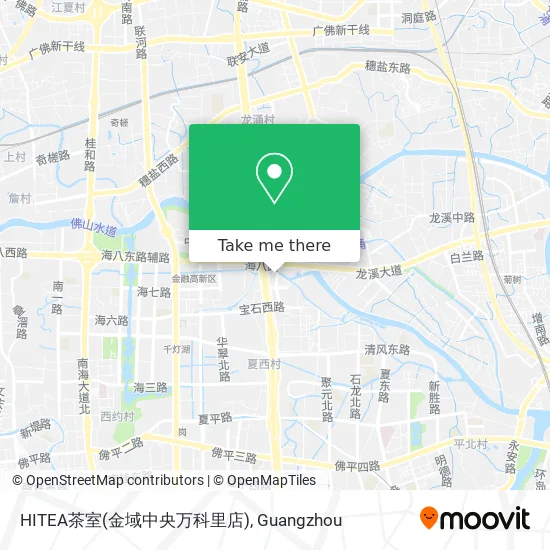 HITEA茶室(金域中央万科里店) map
