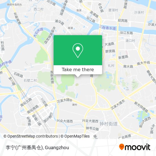 李宁(广州番禺仓) map