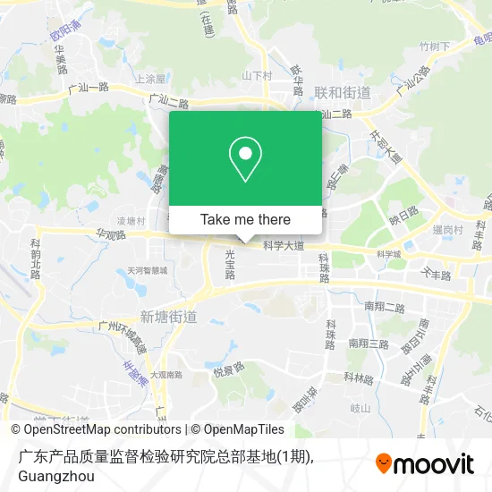 广东产品质量监督检验研究院总部基地(1期) map