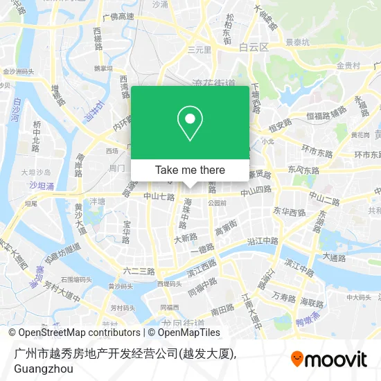 广州市越秀房地产开发经营公司(越发大厦) map