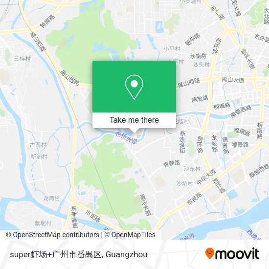 super虾场+广州市番禺区 map
