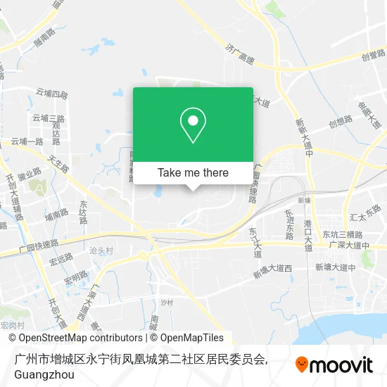 广州市增城区永宁街凤凰城第二社区居民委员会 map