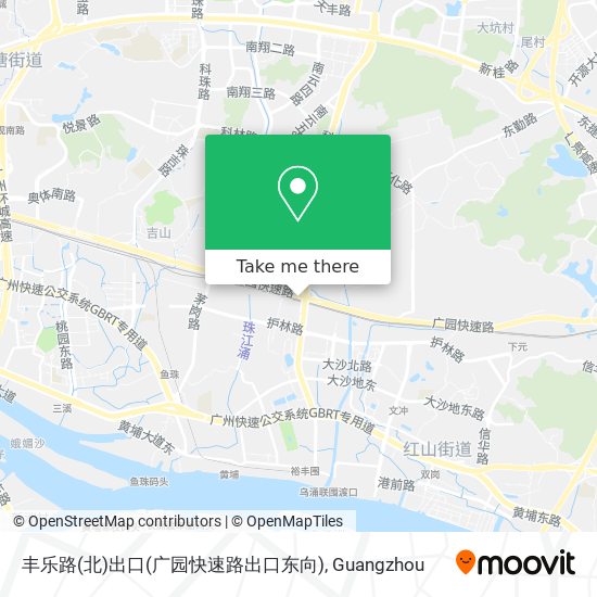 丰乐路(北)出口(广园快速路出口东向) map