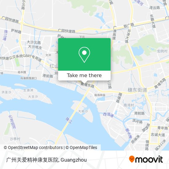 广州关爱精神康复医院 map