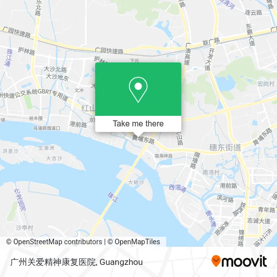 广州关爱精神康复医院 map