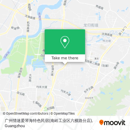 广州情迷爱琴海特色民宿(南岭工业区六横路分店) map