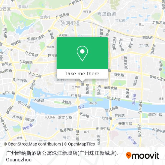 广州维纳斯酒店公寓珠江新城店(广州珠江新城店) map