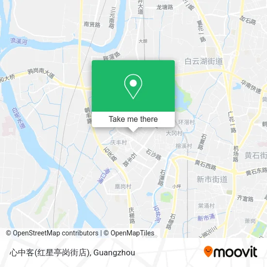 心中客(红星亭岗街店) map