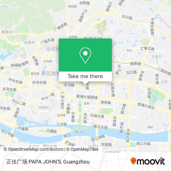 正佳广场 PAPA JOHN'S map