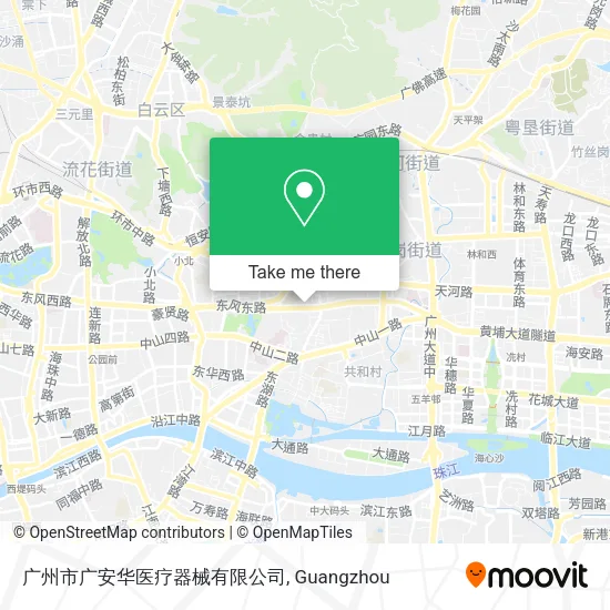 广州市广安华医疗器械有限公司 map