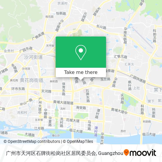 广州市天河区石牌街松岗社区居民委员会 map
