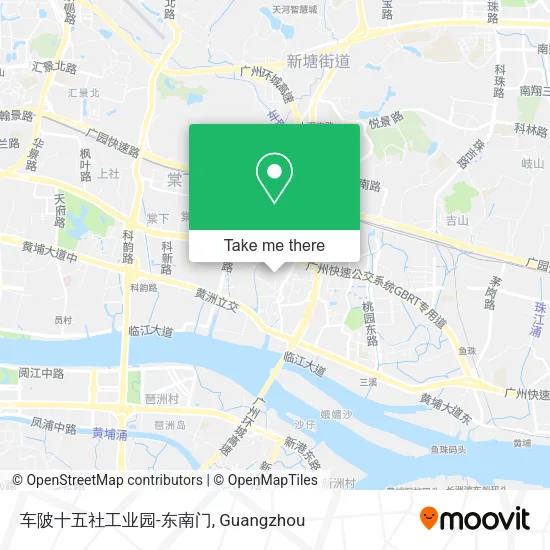 车陂十五社工业园-东南门 map