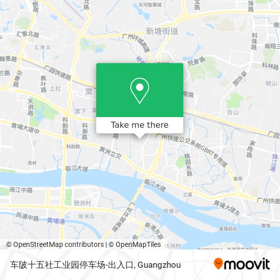 车陂十五社工业园停车场-出入口 map