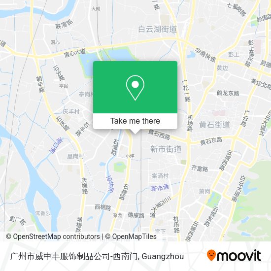 广州市威中丰服饰制品公司-西南门 map