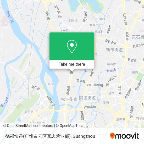 德邦快递(广州白云区嘉忠营业部) map