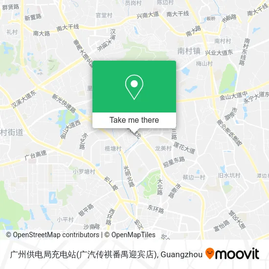 广州供电局充电站(广汽传祺番禺迎宾店) map