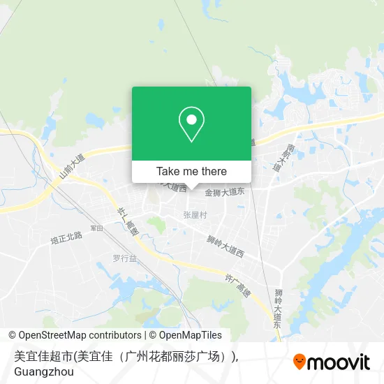 美宜佳超市(美宜佳（广州花都丽莎广场）) map