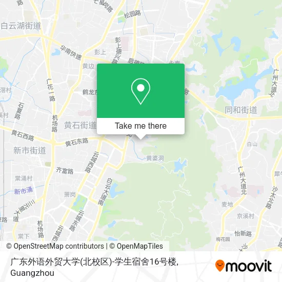 广东外语外贸大学(北校区)-学生宿舍16号楼 map