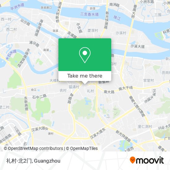 礼村-北2门 map