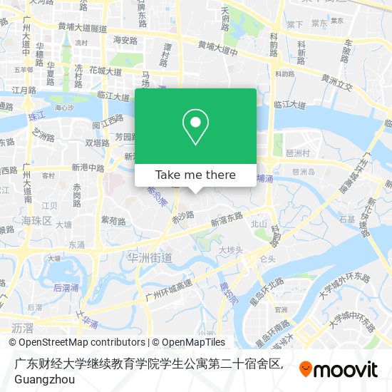 广东财经大学继续教育学院学生公寓第二十宿舍区 map