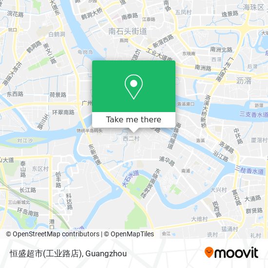 恒盛超市(工业路店) map