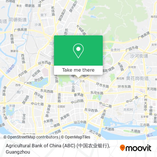 Agricultural Bank of China (ABC) (中国农业银行) map