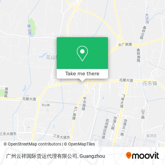 广州云祥国际货运代理有限公司 map
