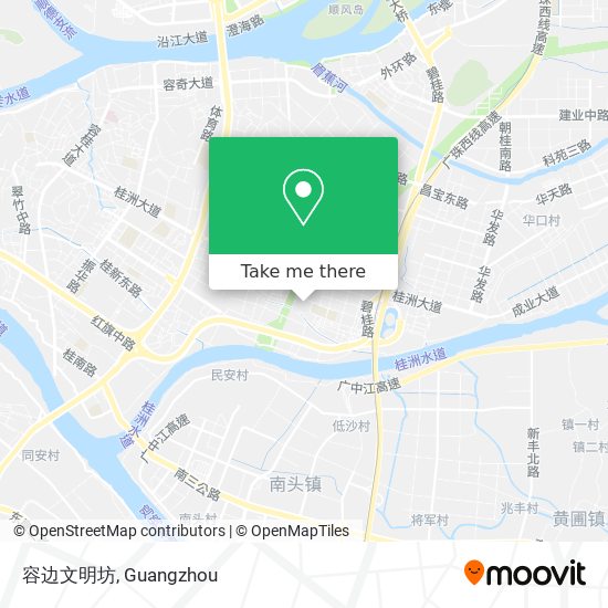 容边文明坊 map