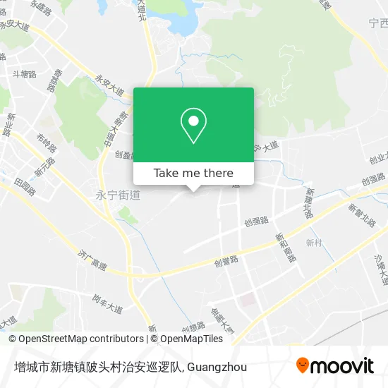 增城市新塘镇陂头村治安巡逻队 map