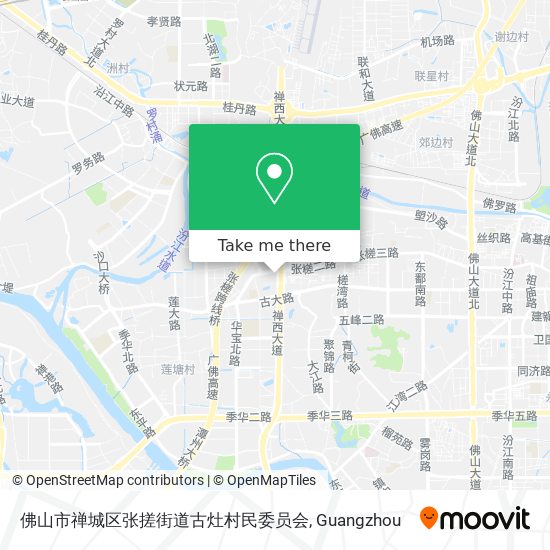佛山市禅城区张搓街道古灶村民委员会 map